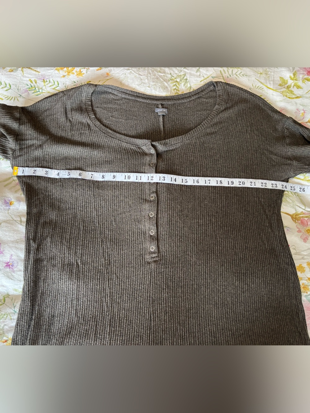 Aerie Ribbed Green Henley Style Romper Size Medium - Picture 11 of 11